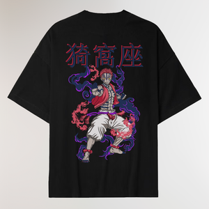 UPPER MOON 3 BOXY BLACK TEE