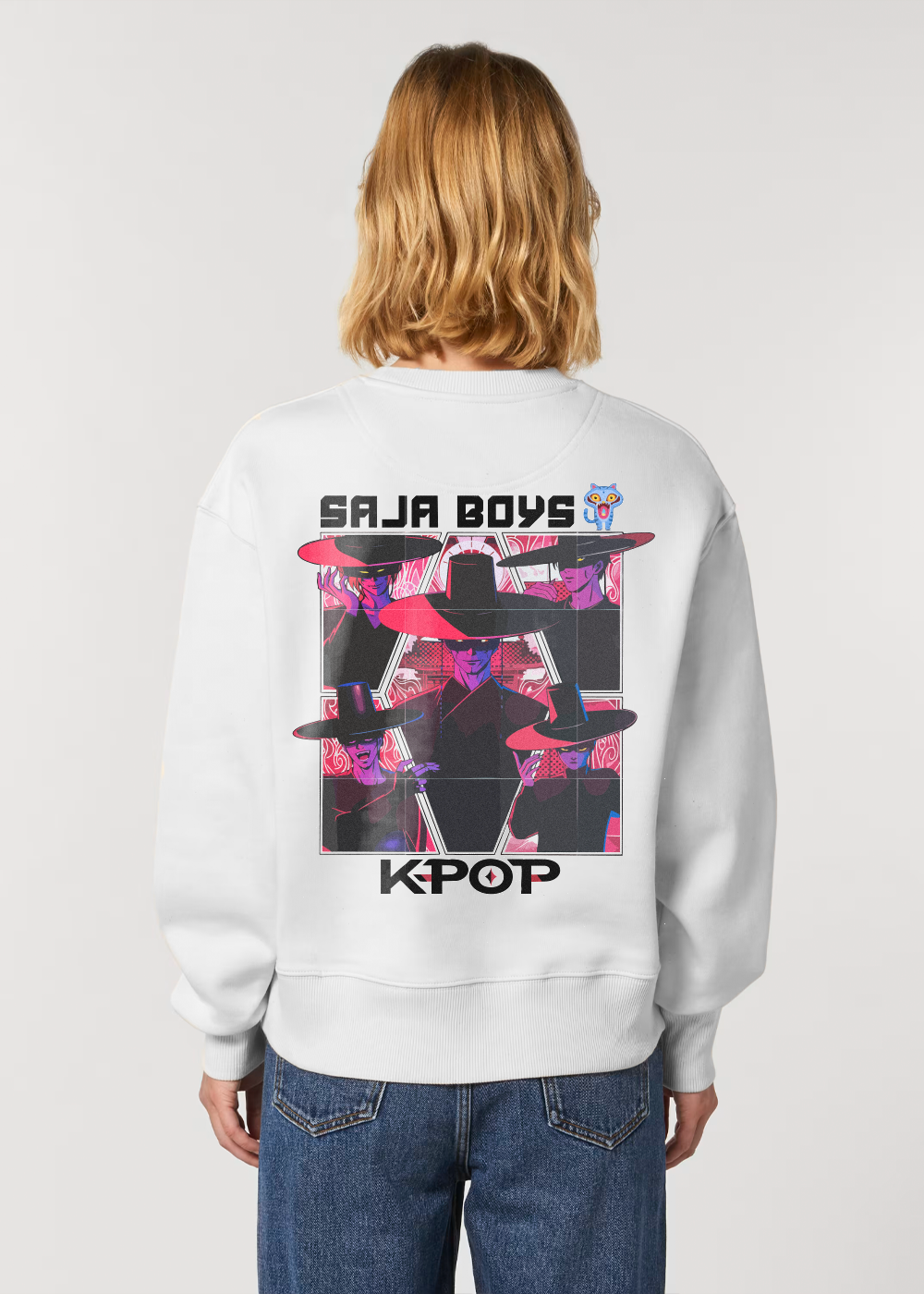 KPDH SAJA KPOP WHITE SWEATSHIRT