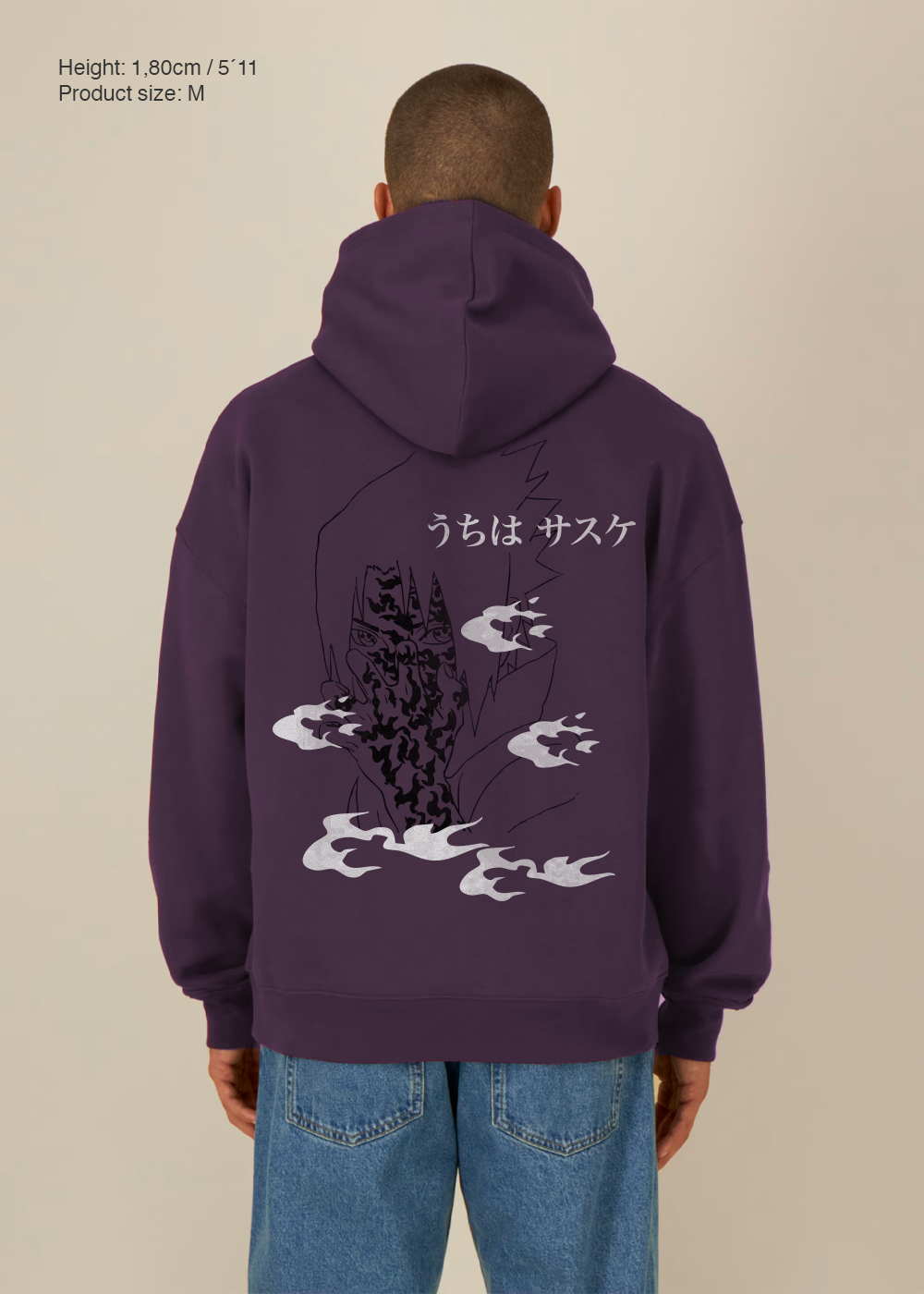 THE LAST UCHIHA PURPLE OVERSIZE HOODIE