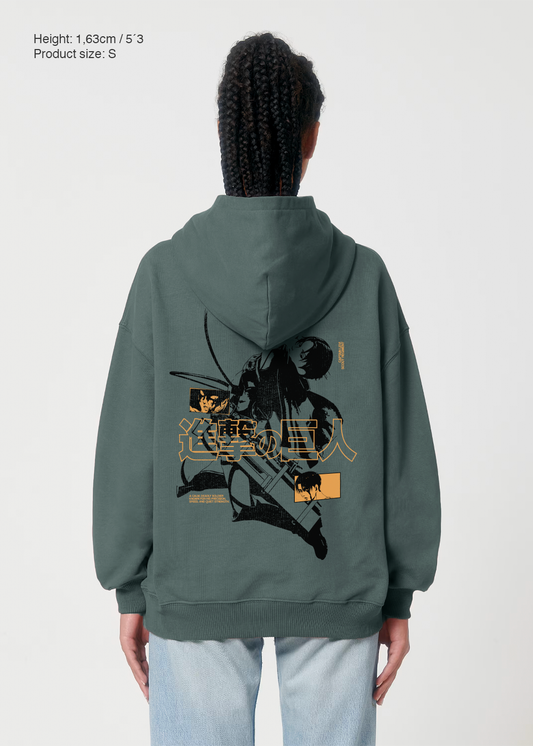 CAPTAIN GREEN OVERSIZE HOODIE