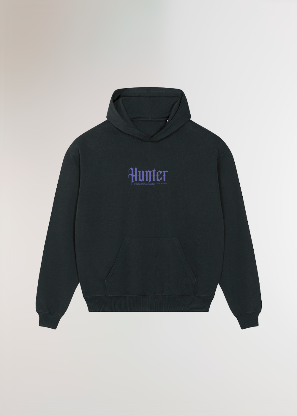 BLOOD LUST HUNTER BLACK OVERSIZE HOODIE