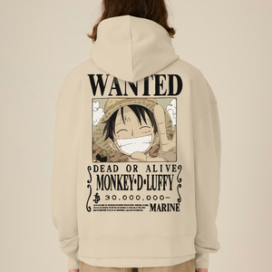 WANTED BEIGE OVERSIZE HOODIE