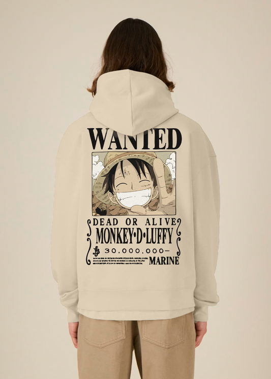 WANTED SUDADERA CON CAPUCHA BEIGE