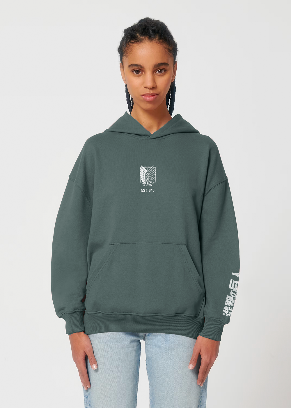 SCOUT REGIMENT GREEN OVERSIZE HOODIE