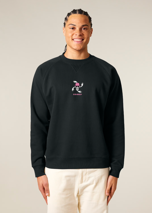 GIGANTE FLEUR BLACK OVERSIZE SWEATSHIRT