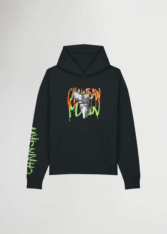 THE DEVIL HUNTER BLACK OVERSIZE HOODIE