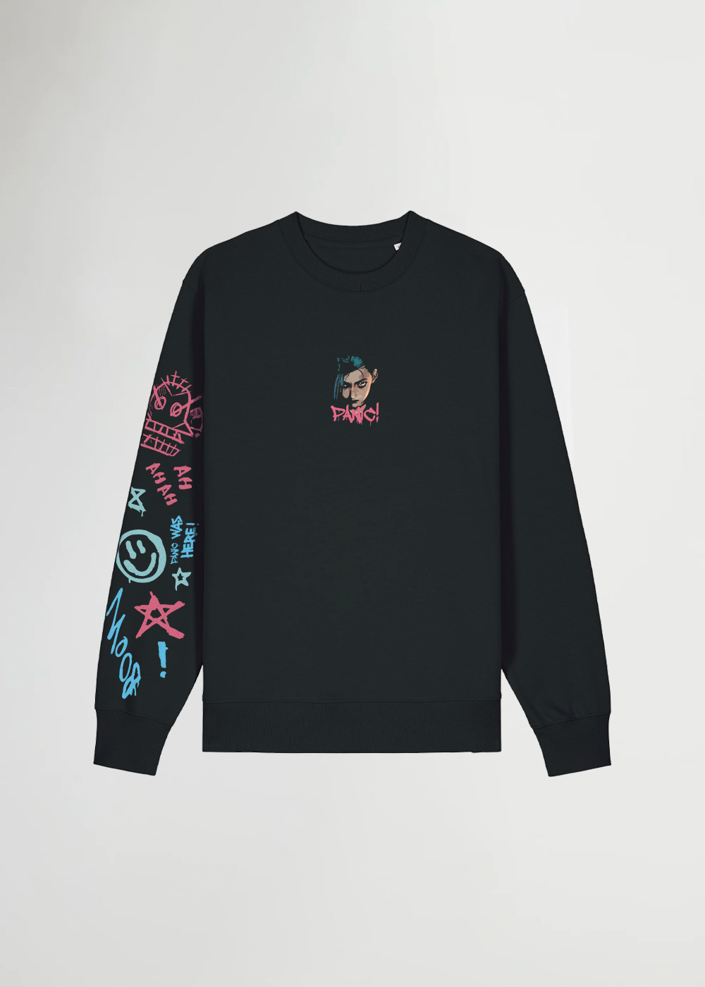 PANIC® OVERSIZE BLACK SWEAT