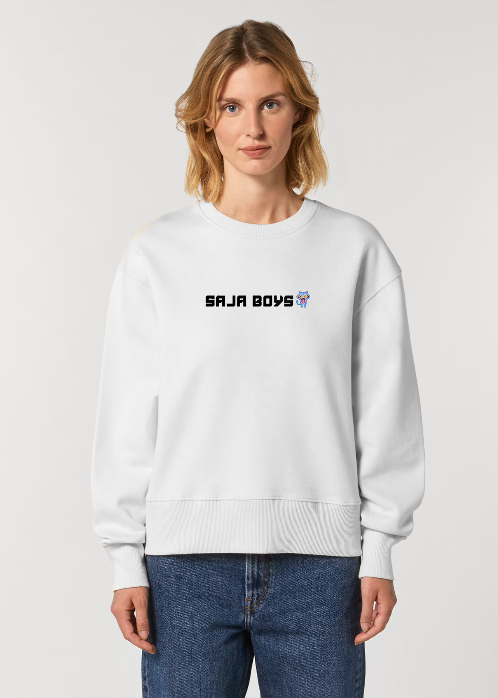 KPDH SAJA KPOP WHITE SWEATSHIRT