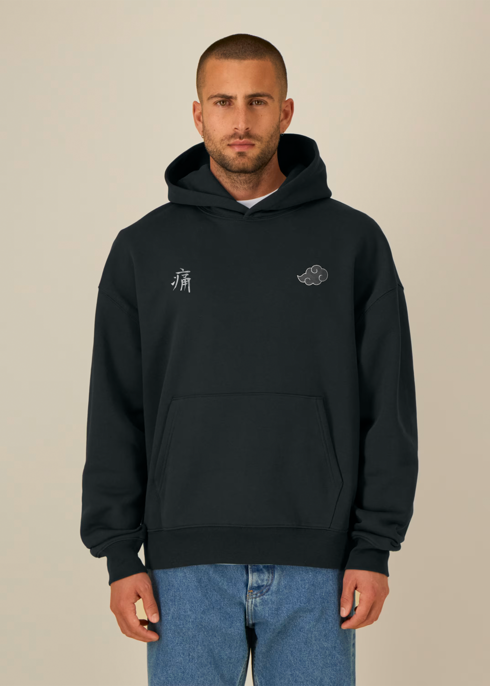 WANTED SUDADERA CON CAPUCHA BEIGE