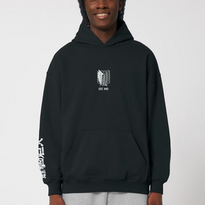 SCOUT REGIMENT BLACK OVERSIZE HOODIE