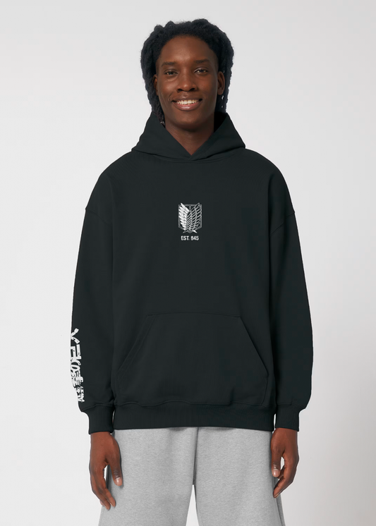 SCOUT REGIMENT BLACK OVERSIZE HOODIE