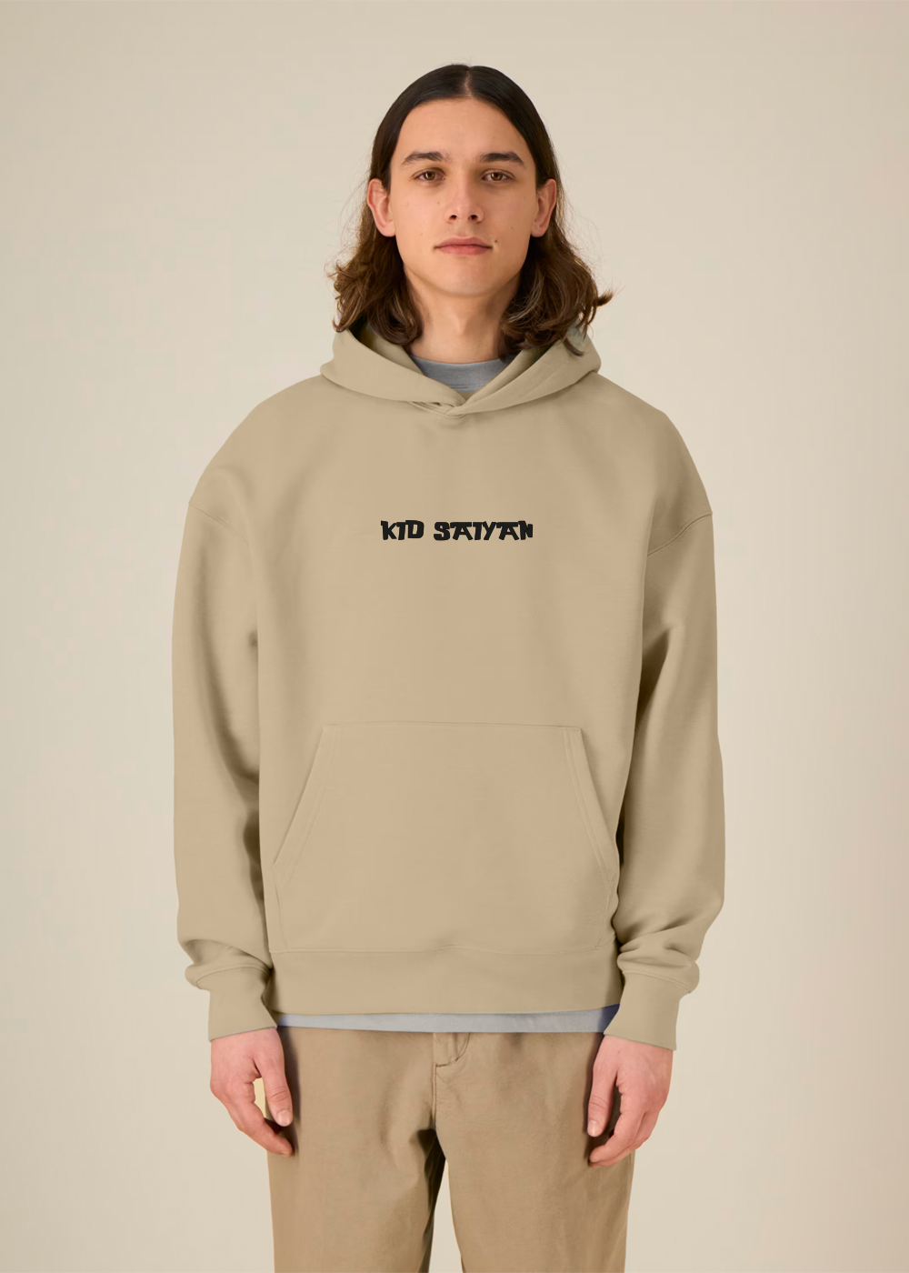 KID SAYIAN® OVERSIZED BEIGE HOODIE