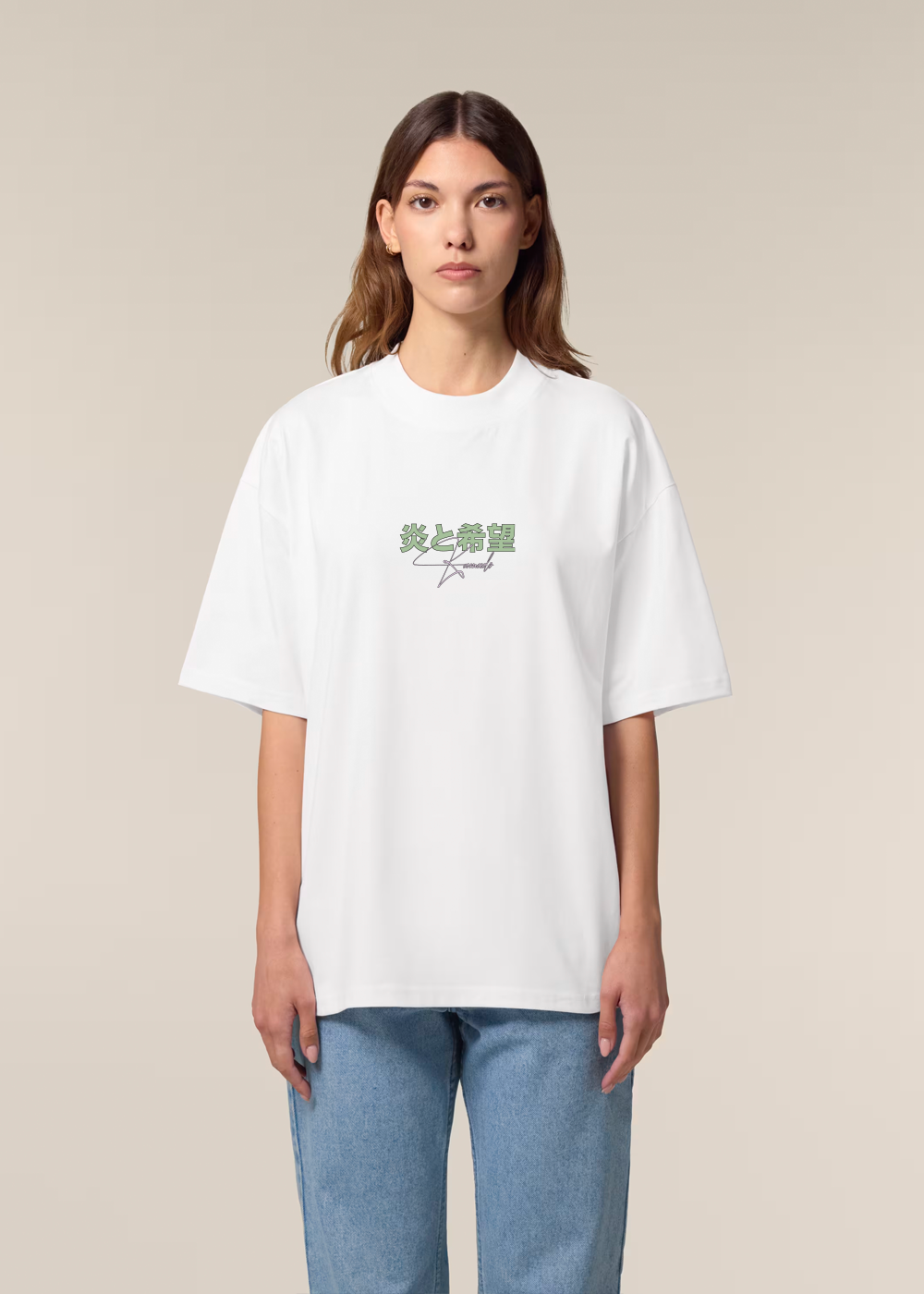 BROTHERHOOD BOXY WHITE TEE