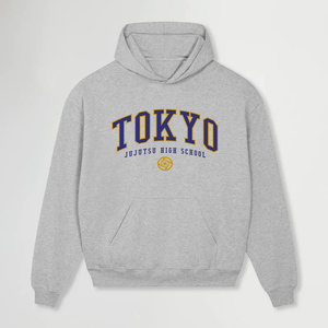 TOKYO HEATHER GREY OVERSIZE HOODIE