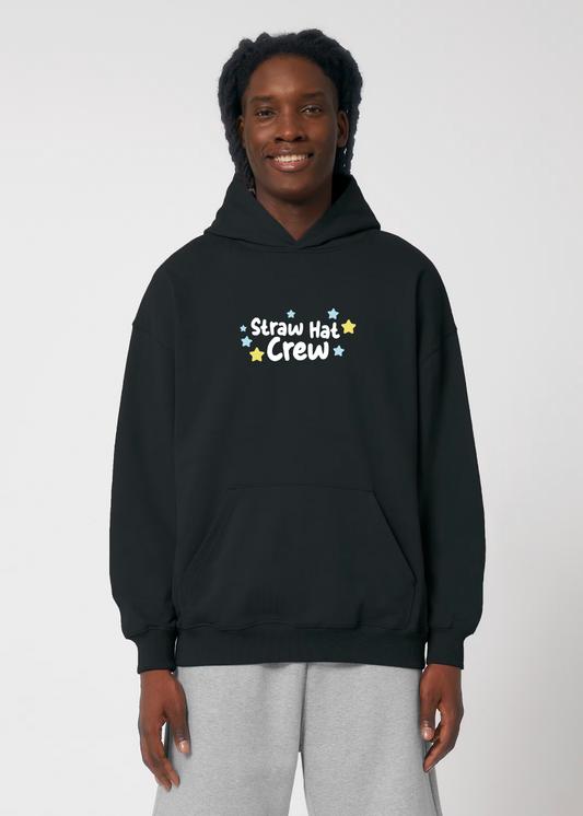 THE CREW BLACK OVERSIZE HOODIE