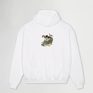 FLYING KID® OVERSIZED WHITE HOODIE