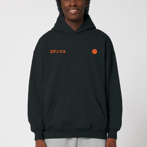 SUPER SAIYAJIN® OVERSIZED BLACK HOODIE