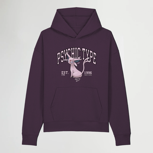 PSYCHIC TYPE BOXY PURPLE HOODIE