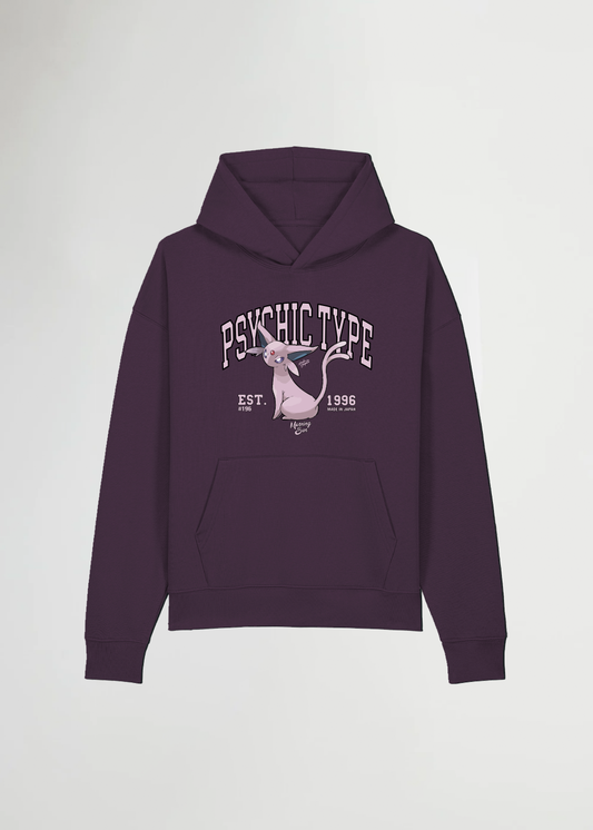 PSYCHIC TYPE® OVERSIZED PURPLE HOODIE