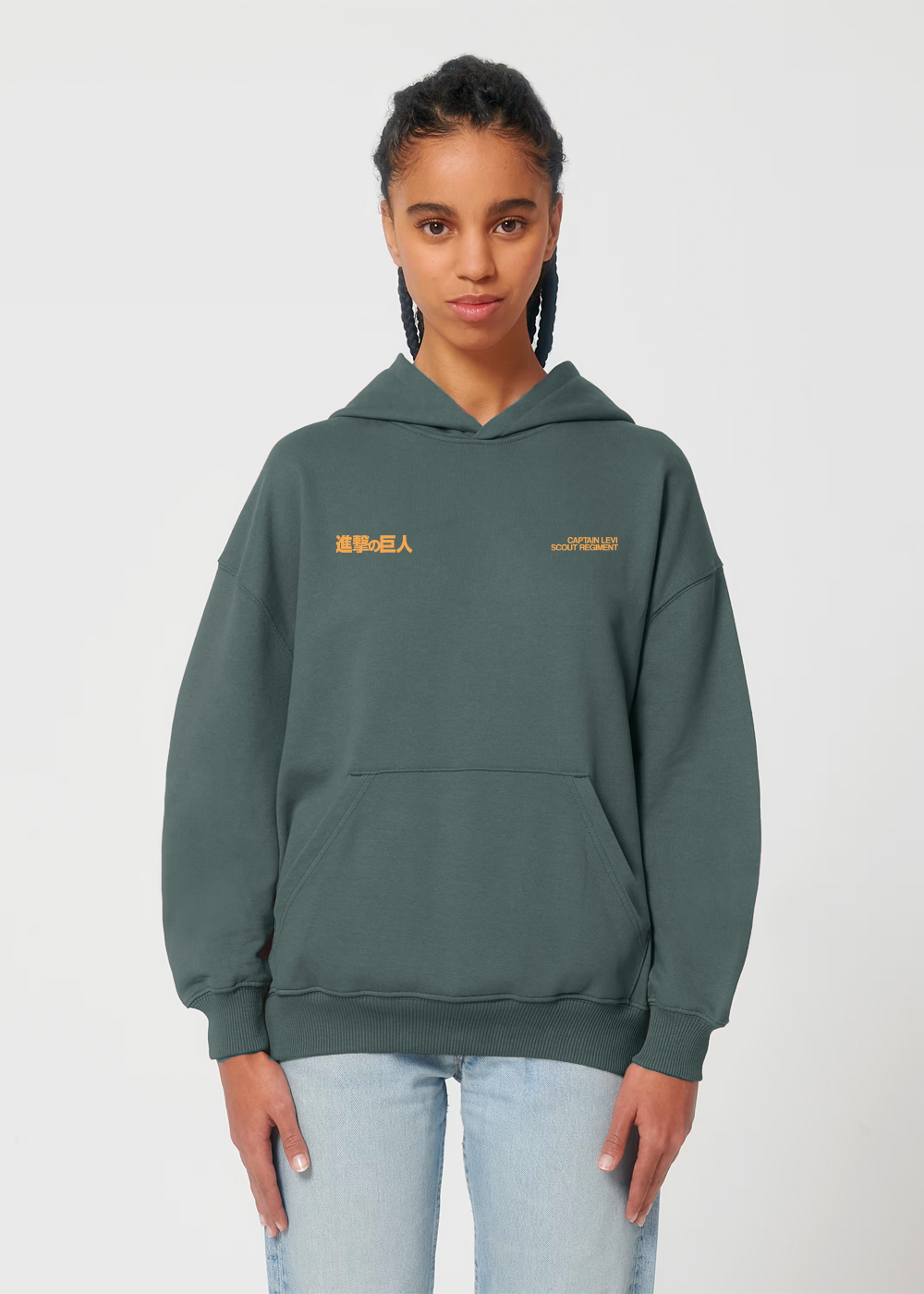 CAPTAIN GREEN OVERSIZE HOODIE