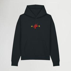 JOGEN NO ICHI BOXY BLACK HOODIE