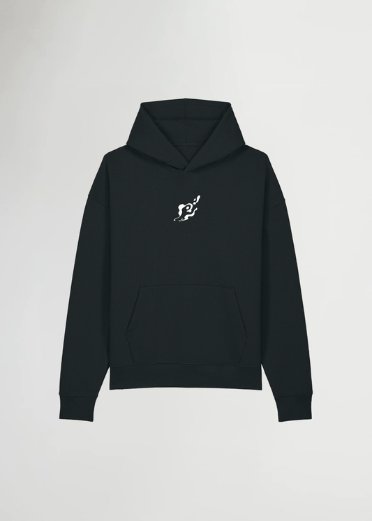 WATER HASHIRA BOXY  BLACK HOODIE