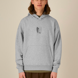 WALLBREAKER GREY OVERSIZE HOODIE