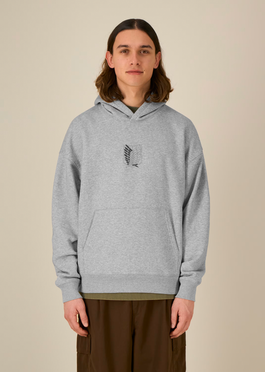 WALLBREAKER GREY OVERSIZE HOODIE