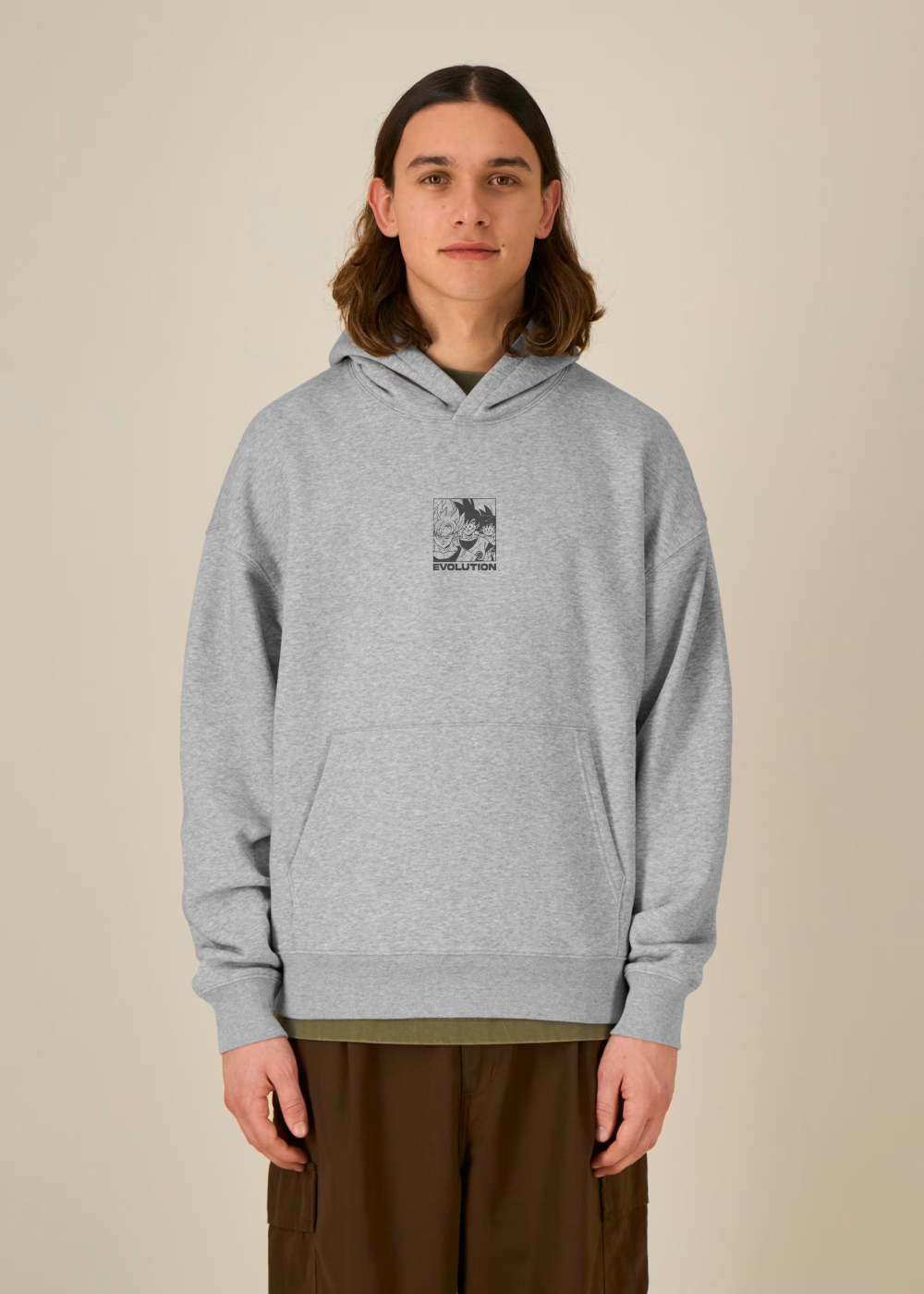 EVOLUTION® OVERSIZED GREY HOODIE