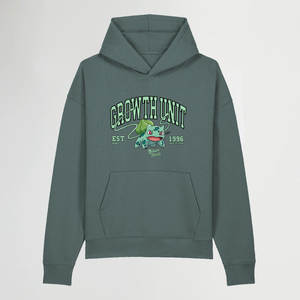GROWTH UNIT® OVERSIZED SLATE GREEN HOODIE