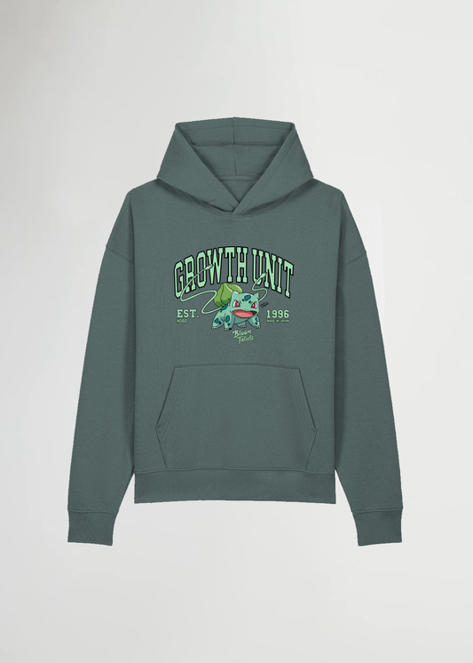 GROWTH UNIT® OVERSIZED SLATE GREEN HOODIE