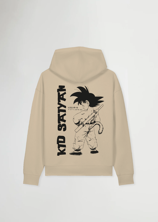 KID SAYIAN® OVERSIZED BEIGE HOODIE