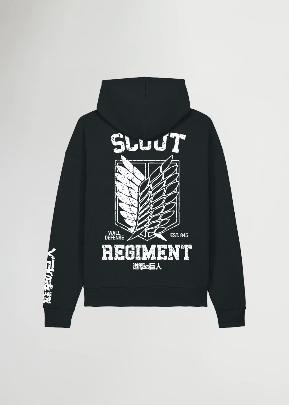 SCOUT REGIMENT BLACK OVERSIZE HOODIE