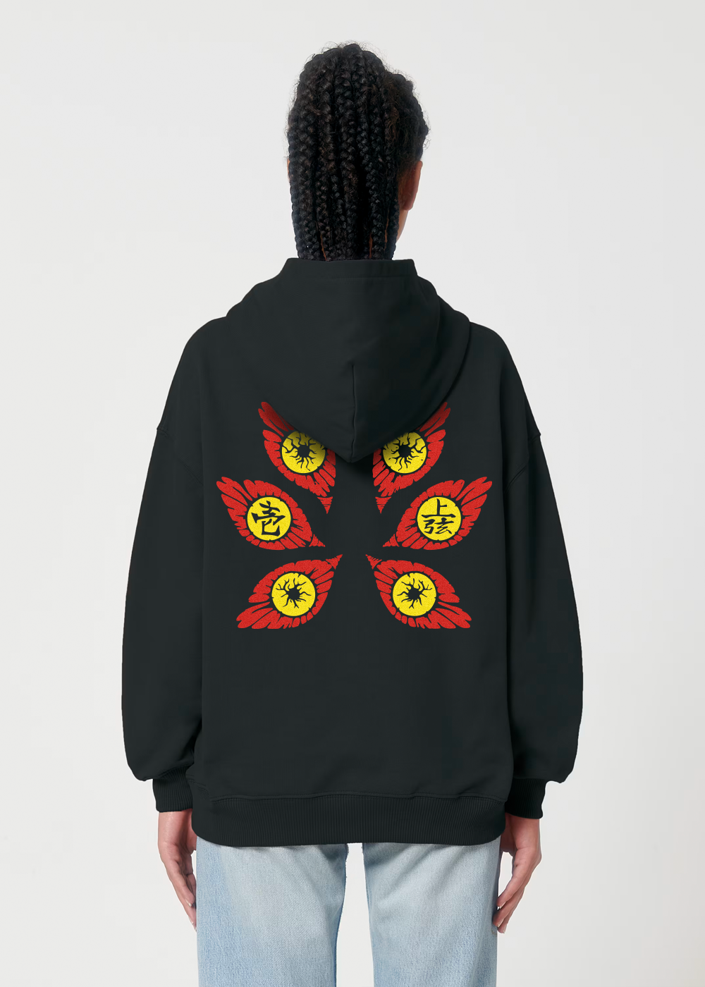 JOGEN NO ICHI BOXY BLACK HOODIE
