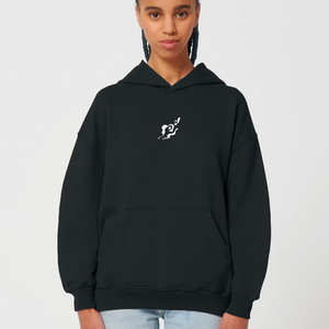 WATER HASHIRA BOXY  BLACK HOODIE