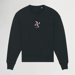 GIGANTE FLEUR BLACK OVERSIZE SWEATSHIRT