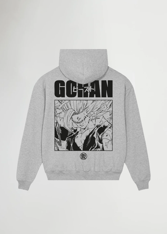 GOHAN® OVERSIZED GREY HOODIE