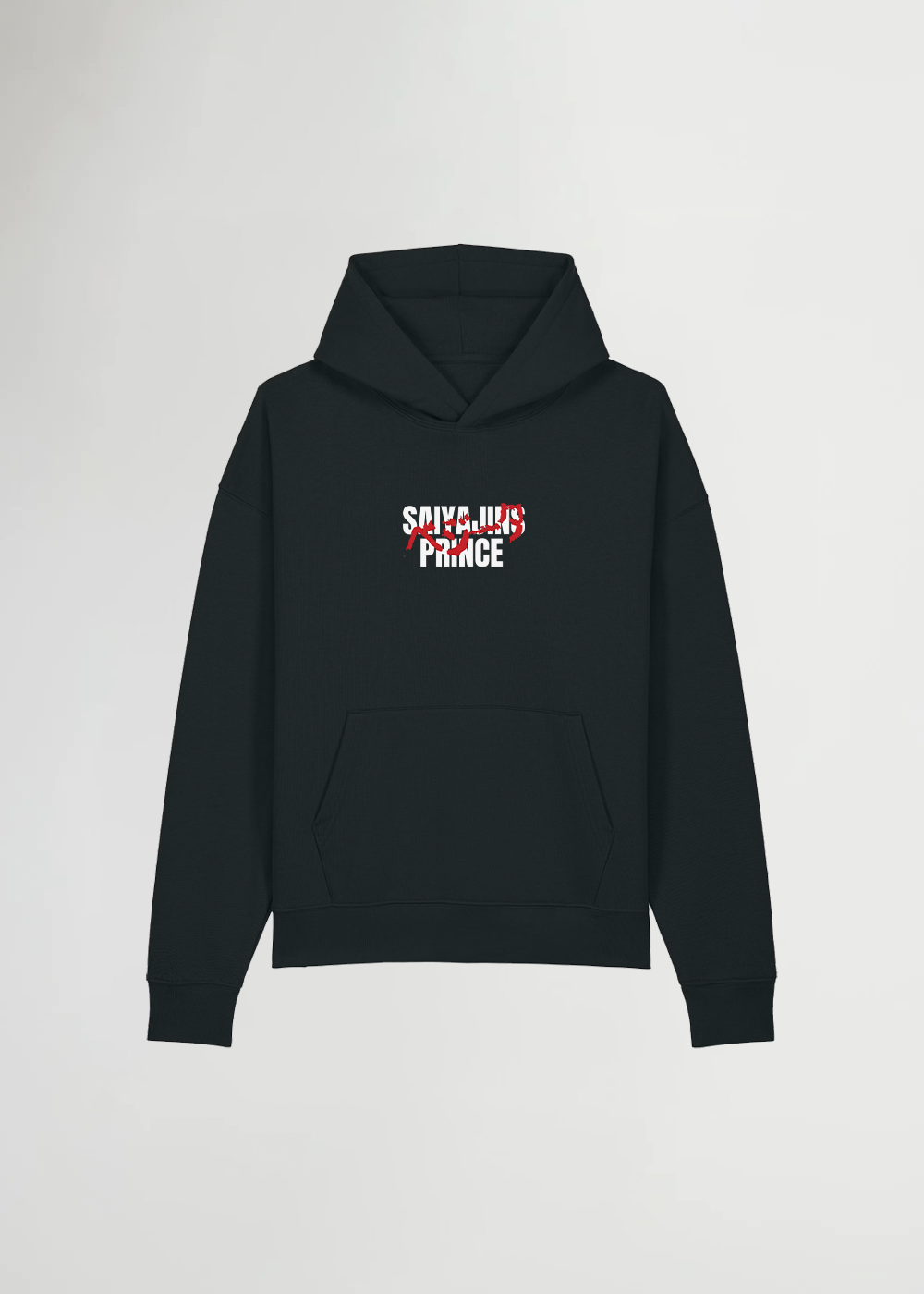 SAIYAJINS PRINCE® OVERSIZED BLACK HOODIE