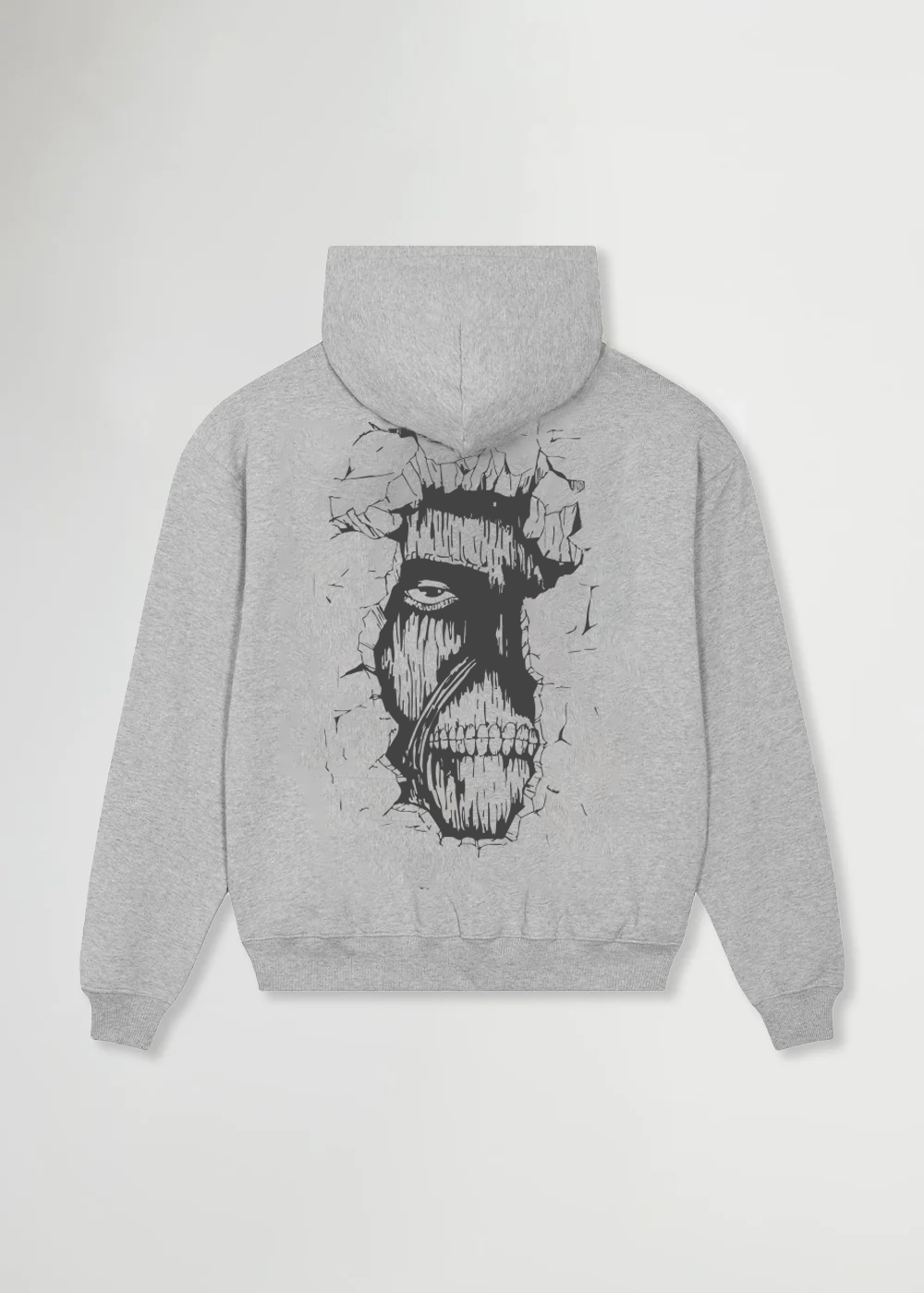 WALLBREAKER GREY OVERSIZE HOODIE