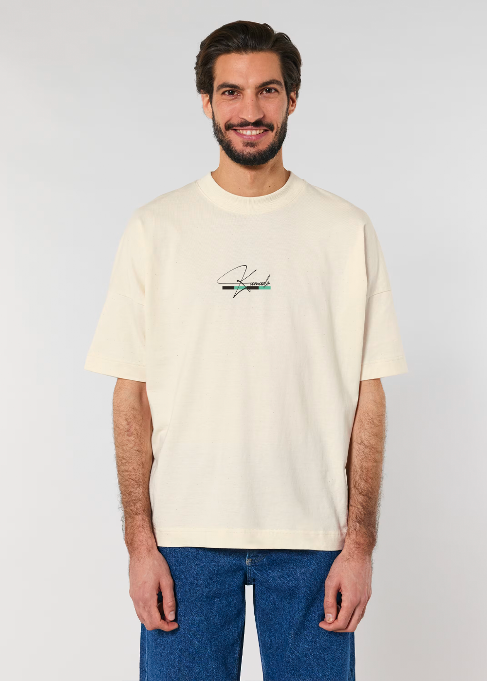 MARKED SLAYER BOXY BEIGE TEE