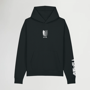 SCOUT REGIMENT BLACK OVERSIZE HOODIE