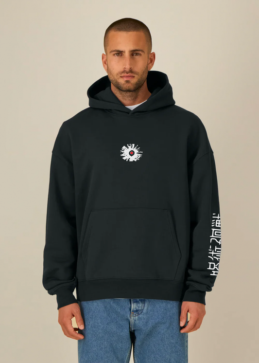 YUTA BLACK OVERSIZE HOODIE