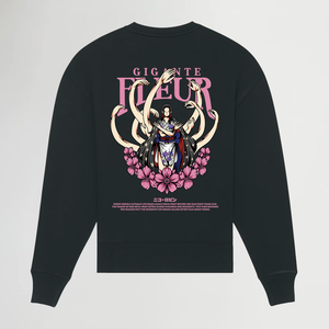 GIGANTE FLEUR BLACK OVERSIZE SWEATSHIRT