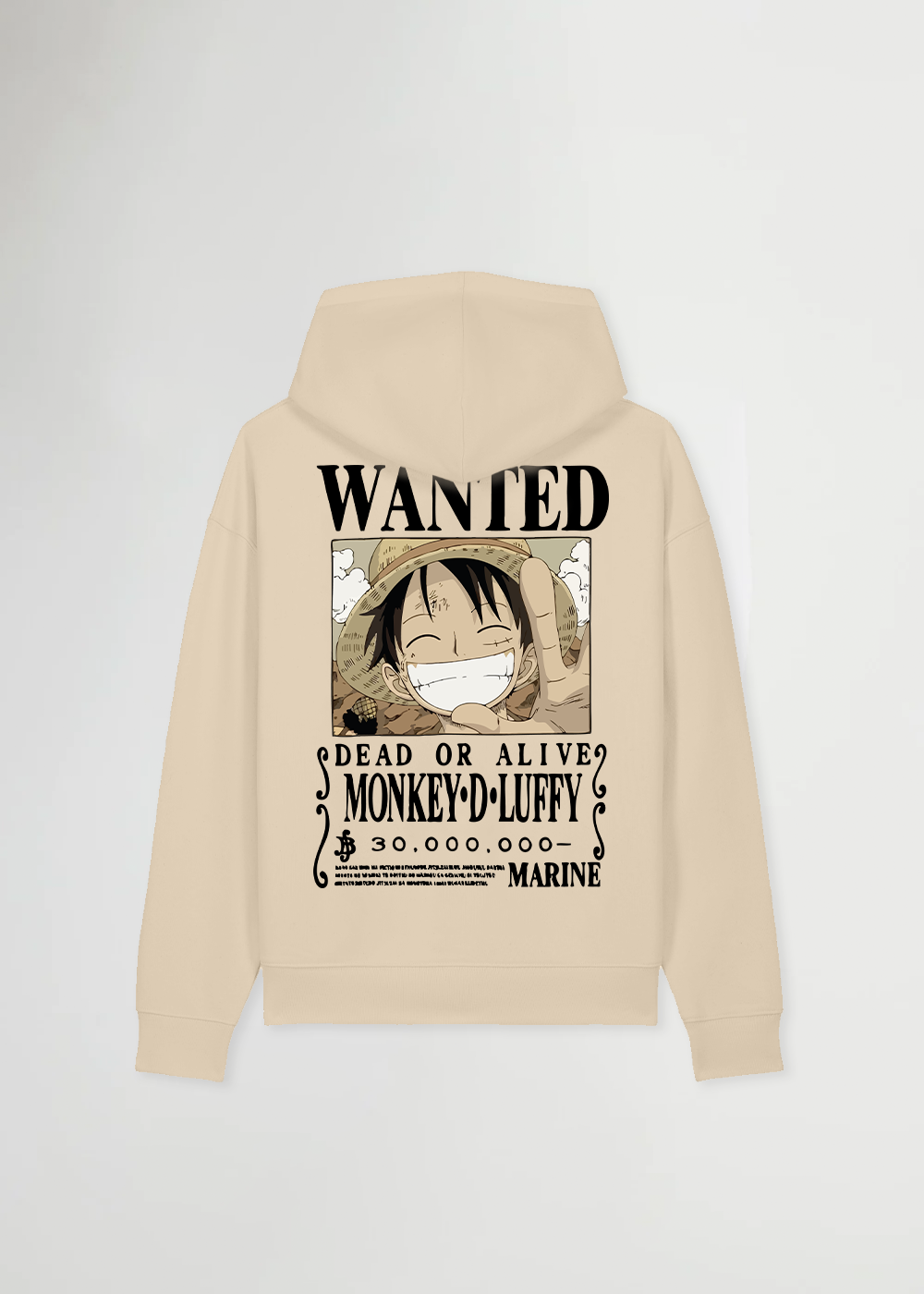 WANTED BEIGE OVERSIZE HOODIE