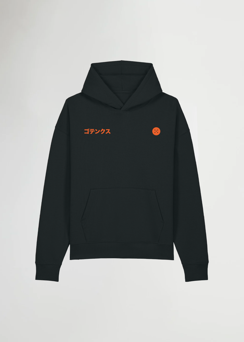 SUPER SAIYAJIN® OVERSIZED BLACK HOODIE