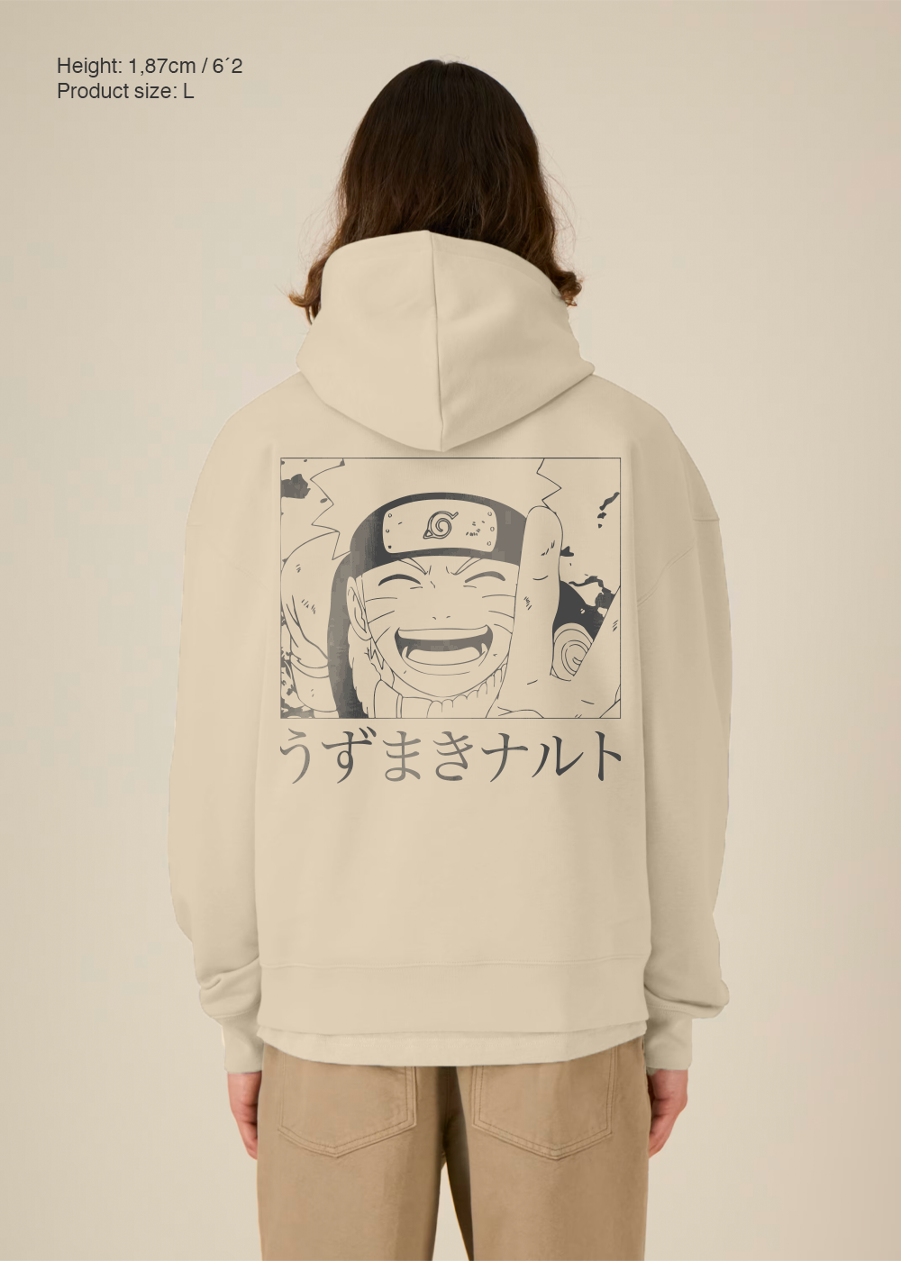 FUTURE HOKAGE BEIGE OVERSIZE HOODIE