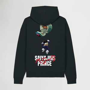 SAIYAJINS PRINCE® OVERSIZED BLACK HOODIE