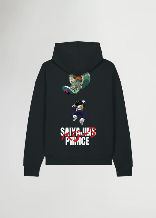 SAIYAJINS PRINCE® OVERSIZED BLACK HOODIE
