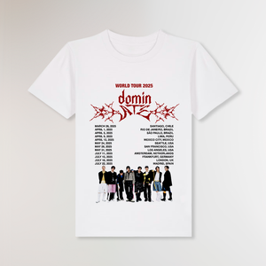 DOMIN TOUR WORLD TOUR WHITE KIDS TEE