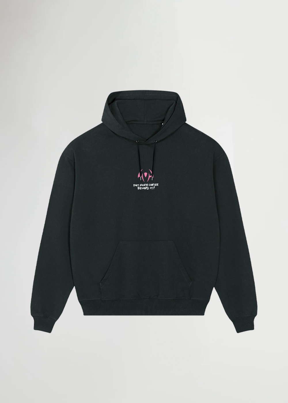 CURSE BEHIND IT® OVERSIZE BLACK HOODIE